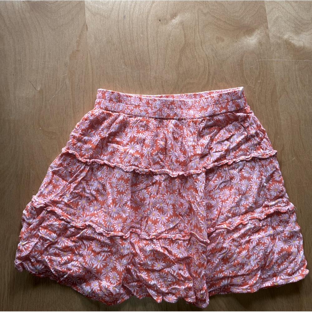 Flowy Floral Mini Skirt